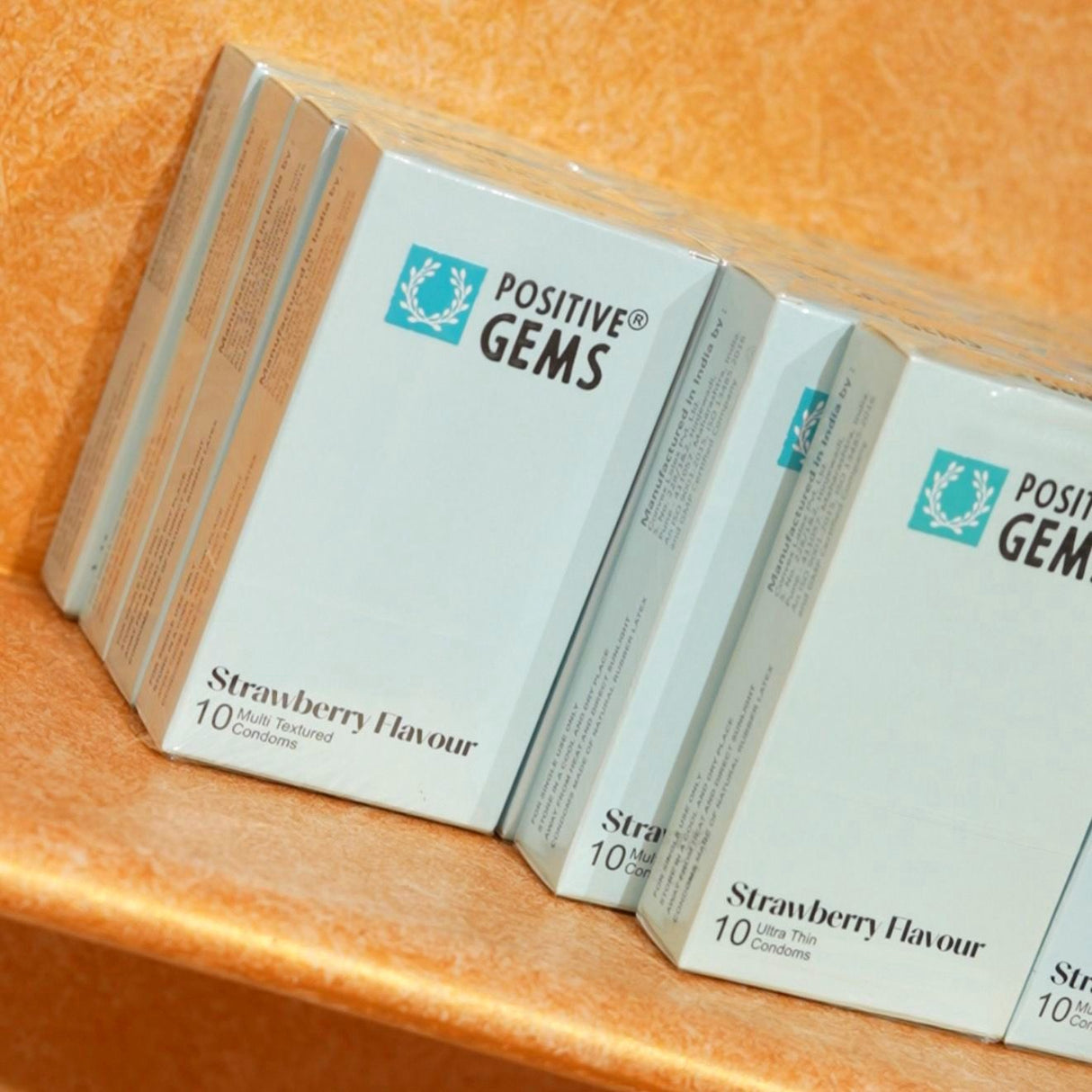 PositiveGems Strawberry Clear Condoms®